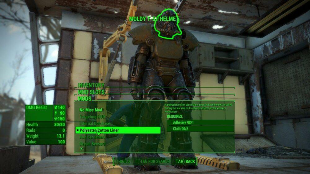В Fallout 4 добавили шлем из Fallout 76, который был отозван из-за плесени