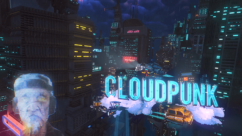 Геймплей нового симулятора курьера Cloudpunk