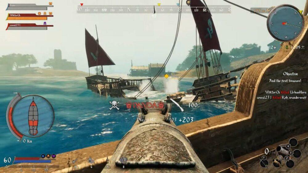 Геймплей королевской битвы про пиратов Out of Reach